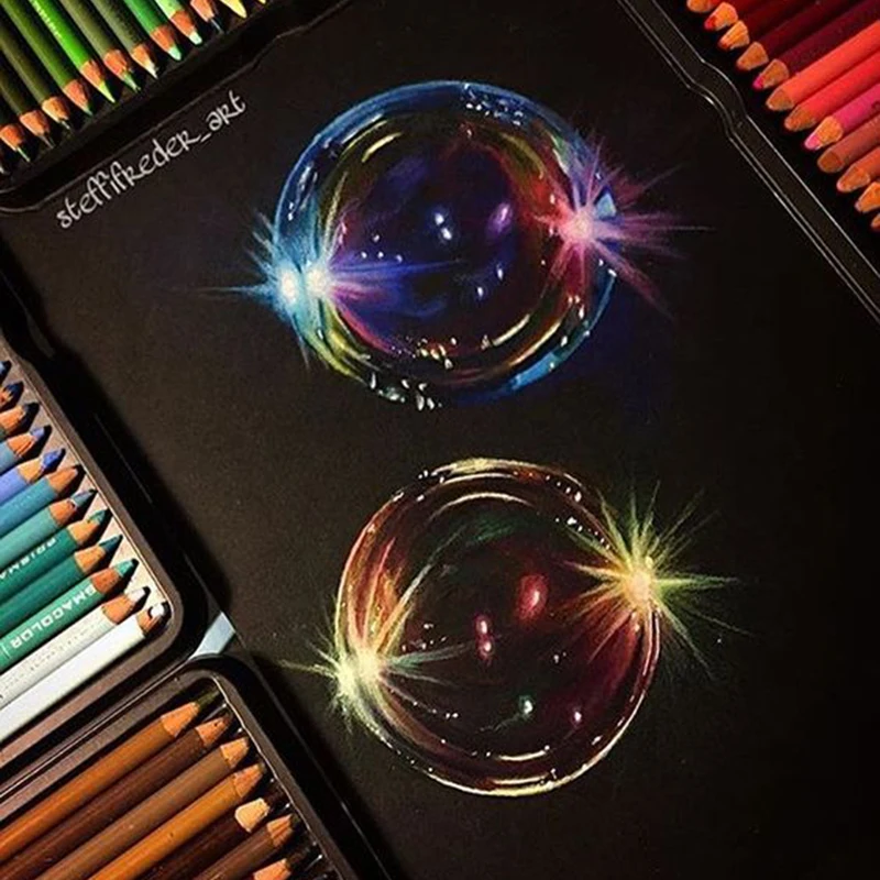 Dainayw 140gms 20 листов Черная бумажная коробка блокнот эскиз книга для маркера цветные карандаши для рисования граффити школьные принадлежности