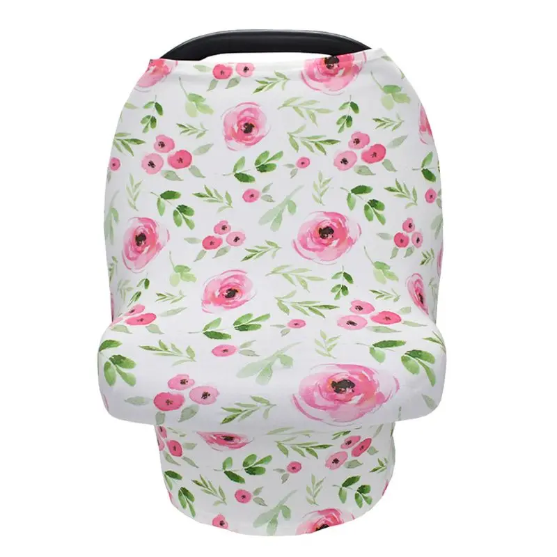 

Premium 4 in 1 Stretchy Car Seat Cover Baby Privacy Nursing Cover Infinity Nursing Scarf Shopping Cart Grocery Trolley Cover