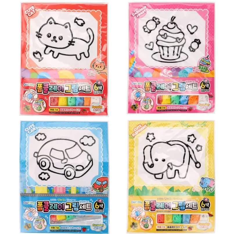 Игрушка для создания слайма Снежная глина из пенопласта обучающая детей Прямая