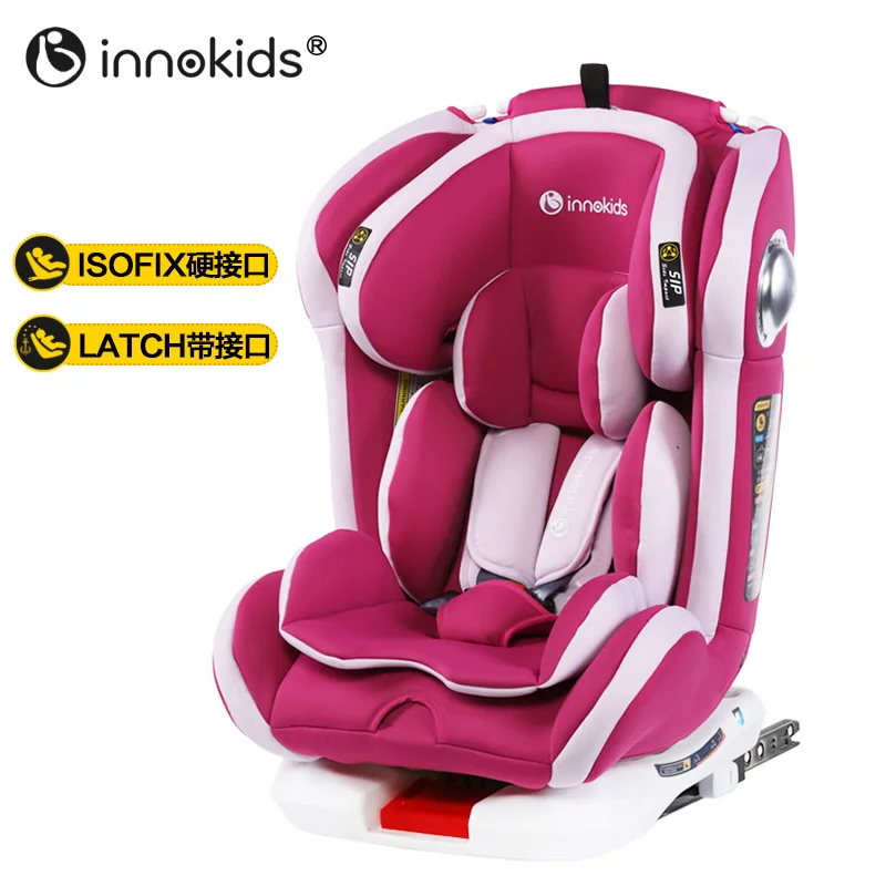 ECE R44/04 стандартное детское автокресло ISOFIX с защелкой на 360 градусов вращающееся детское автомобильное безопасное сиденье От 0 до 12 лет/0-36KGl портативное автомобильное кресло - Цвет: 8 ISOFIX