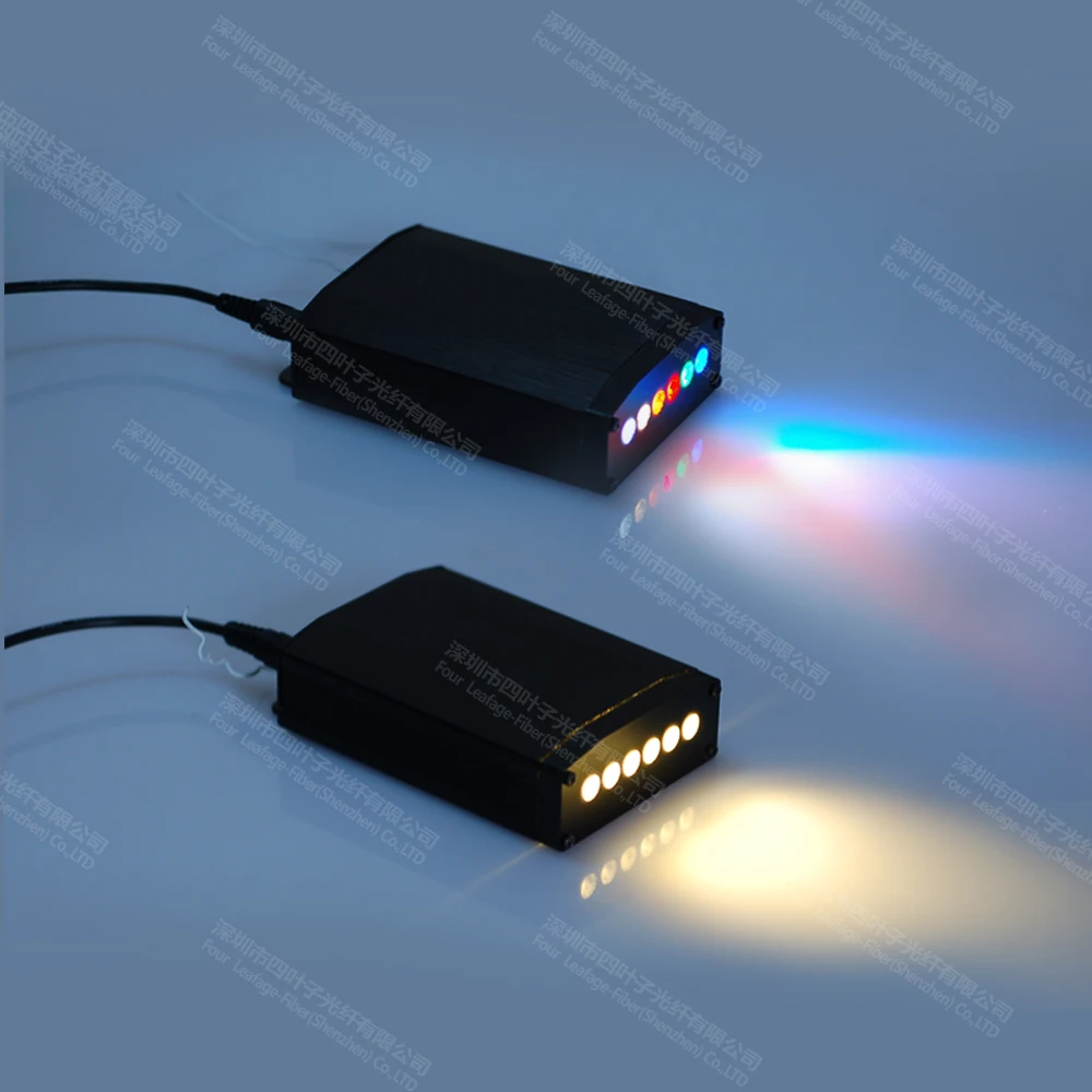6 Вт rgb цвет шатер волоконно-оптический светодиодный светильник двигателя для