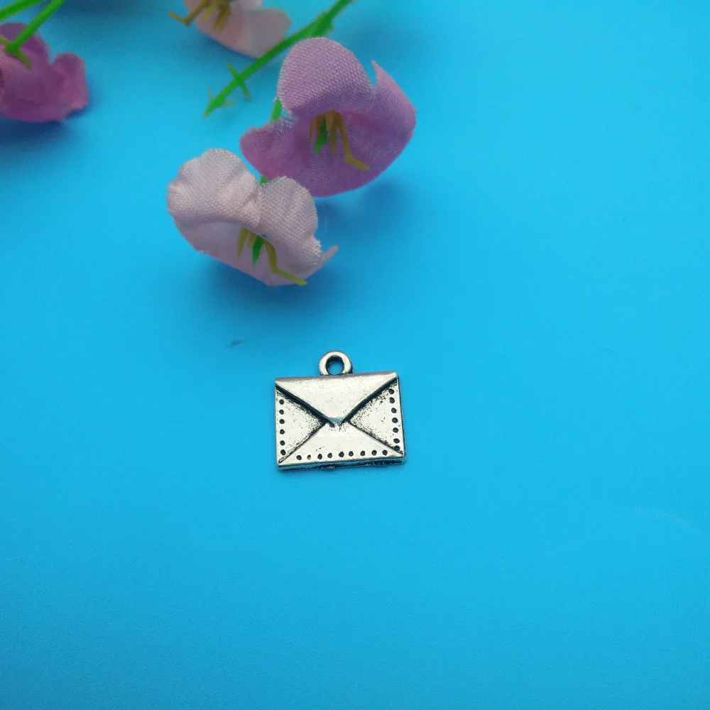 Винтажные серебряные конверты почтовые открытки подвески аксессуары ручной