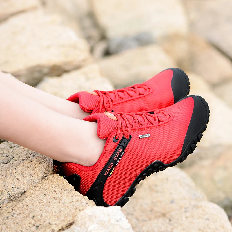 Женские кроссовки для походов XIANG GUAN Красные прогулок 36 39|trekking boots|women hiking shoeshiking