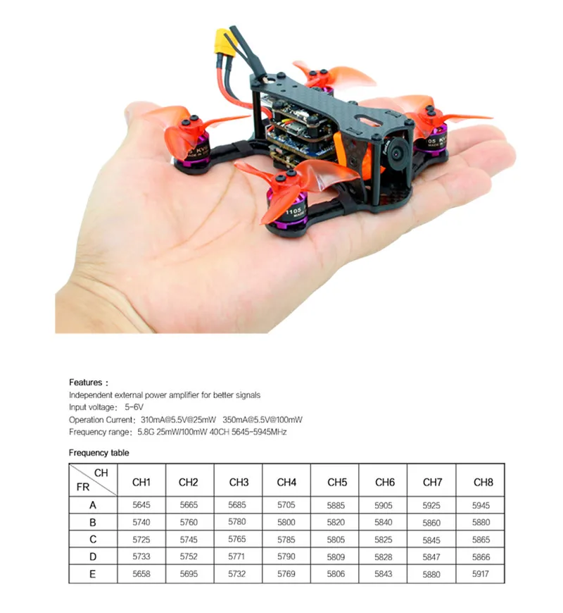 SPCMaker SPC K1 95 мм F4 20A BL_S FPV гоночный Дрон PNP BNF w/RunCam split Mini 2 камера