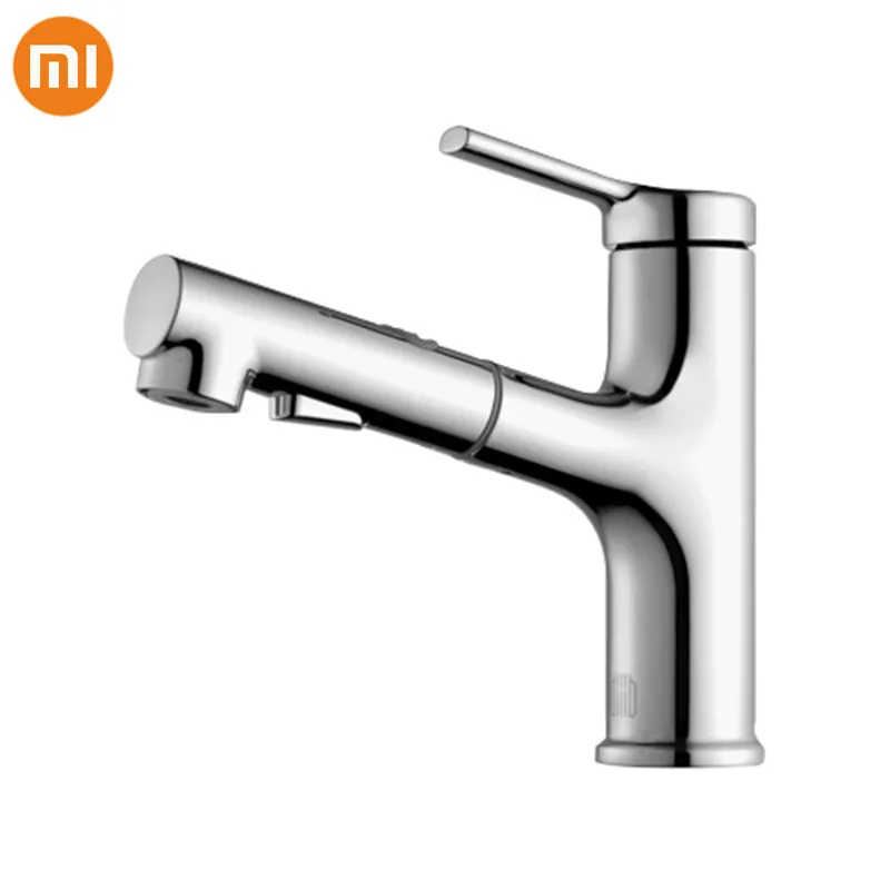 Xiaomi DABAI кран для раковины ванной комнаты с выдвижным ополаскивателем опрыскиватель полоскание Чистка 2 режима смеситель кран холодной и горячей ванны кран