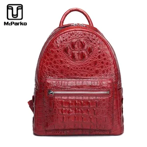 mcparko crocodile backpack for women luxury genuine leather back pack elegant alligator bags women fashion ladies bags red free global shipping