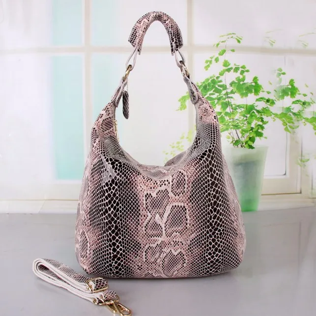serpentine beige Arliwwi натуральная кожа блестящая змеиная сумка на плечо большая Повседневная Мягкая настоящая змеиная тисненая кожа большая сумка женские сумки - Цвет: serpentine beige