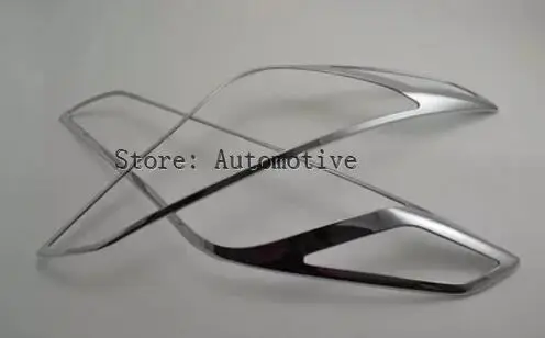 Fit For Hyundai Sonata Lf Chrome Front Head Light Lamp Cover 2015 2016 2017 Trim Headlight Molding Garnish Surround Frame Bezel |
