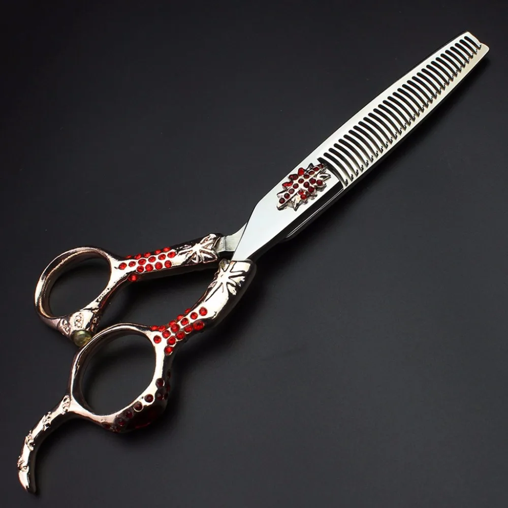 6 дюймовые ножницы для стрижки и филировки из нержавеющей стали | Красота