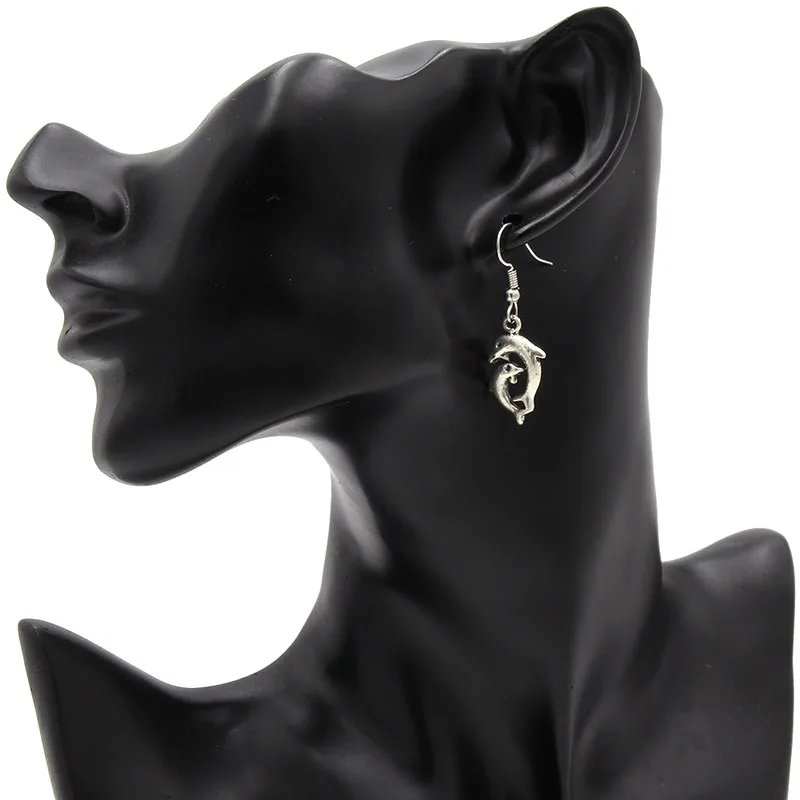 2018 винтажные богемные геометрические стильные серебряные серьги-капли для