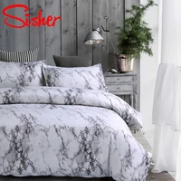 marble duvet cover set bedding sets with pillowcase 3pcs 240x220 single double queen king size bedclothes quilt no bed sheet