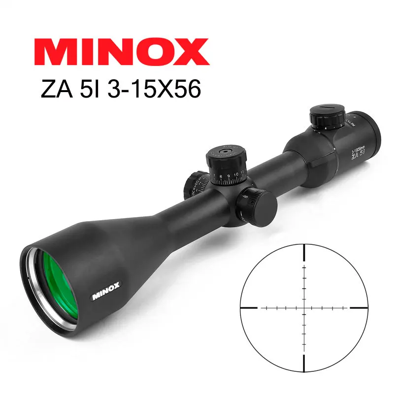 MINOX HD ZA5I 3 15X56 SF тактический оптический прицел с красной мил точкой для охоты