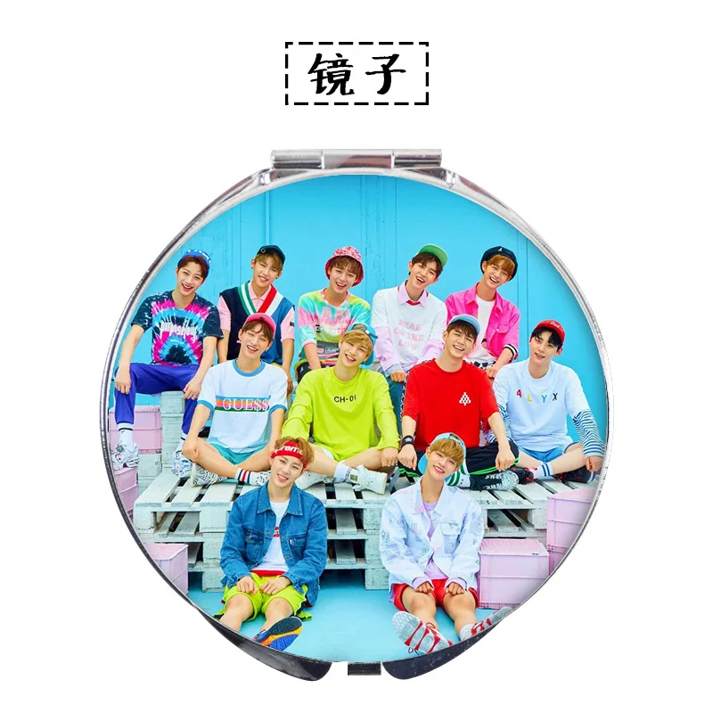 

[MYKPOP] зеркало для макияжа с надписью want ONE TO BE ONE, коллекция поклонников KPOP SA18080913