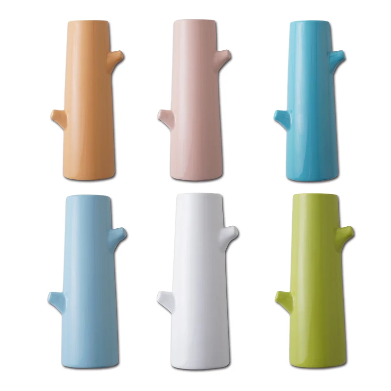 Креативная однотонная Керамическая Настенная ваза украшение для гостиной