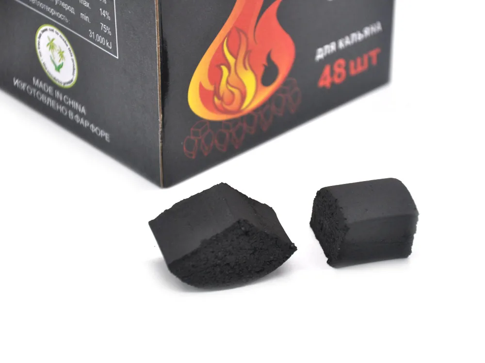 Cocoblade Кокосовая Скорлупа древесный уголь для кальяна ChichaSheesha 48 шт./кор. для калауд угольная чаша для угля нагреватель