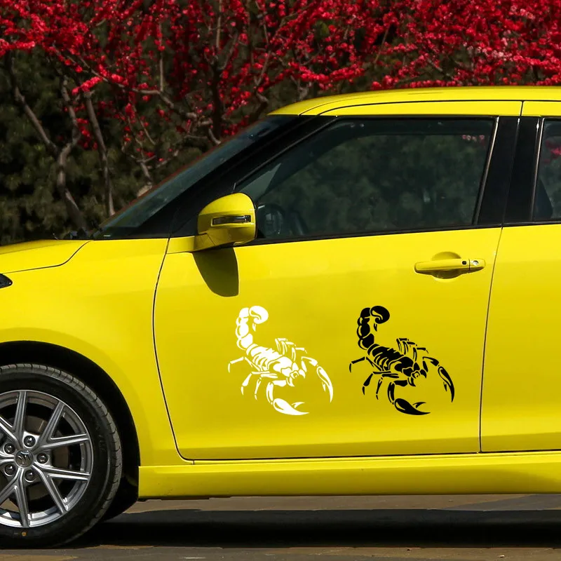 3D милые наклейки для мотоцикла с скорпионом забавные автомобиля модные VW Audi Ford