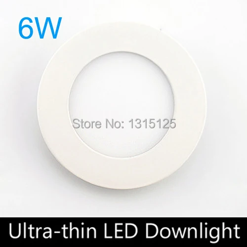 

5PC / LOT Free shiping 6W round LED Panel Light ceiling light,AC85-265V 120mm ,smd 2835,show color index is high,indoor lighting