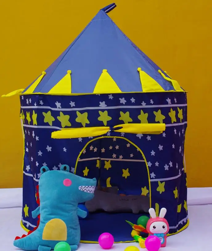 Cubby дом игровой дом для детей мультфильм замок палатка купол Крытый детские игрушки, игры на открытом воздухе палатки для девочек мальчиков детские подарки синий розовый
