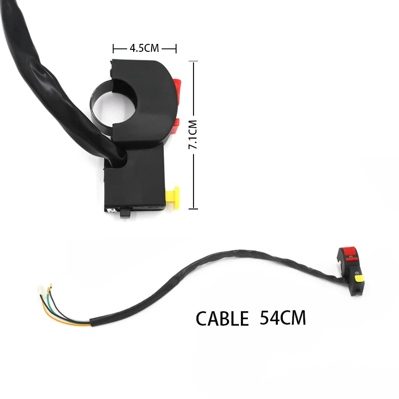 Eliteson 1 шт. переключатель для мотоцикла 22 мм 7/8 &quotпластиковый руля ATV Flasher