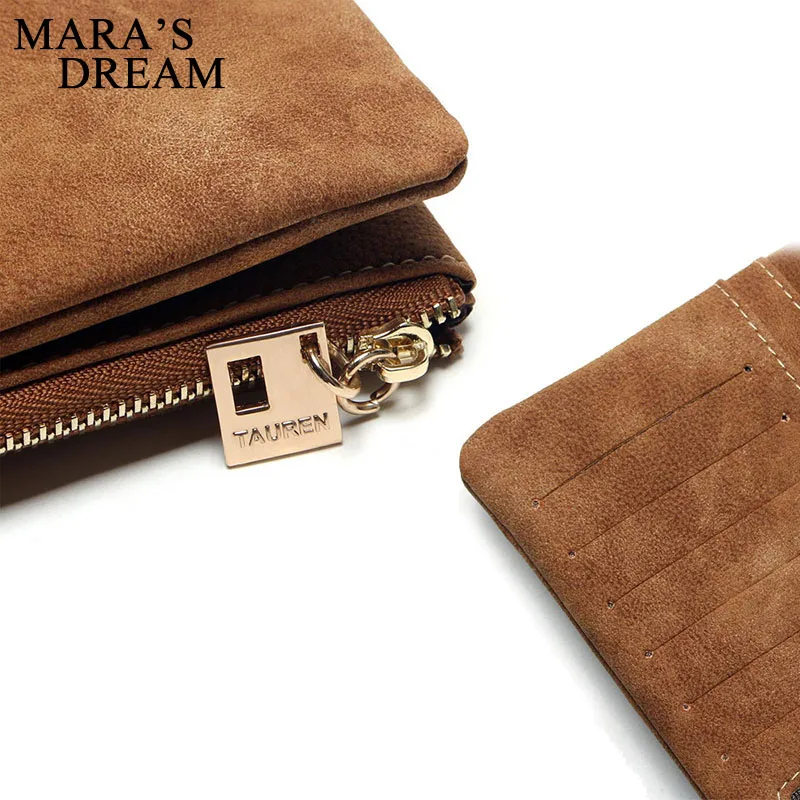 Mara's Dream 2019 женский новый однотонный модный кошелек ретро матовый кожаный на