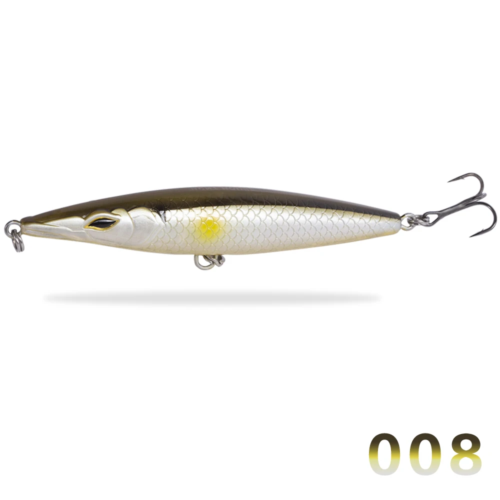 A08 color 90mm 12g Hunthouse тонкий карандаш приманки stylo приманки 90 мм рыбалка жесткие пластиковые приманки заброса noeby оседающая на дно приманка сибаса leurre - Цвет: A08 color 90mm 12g