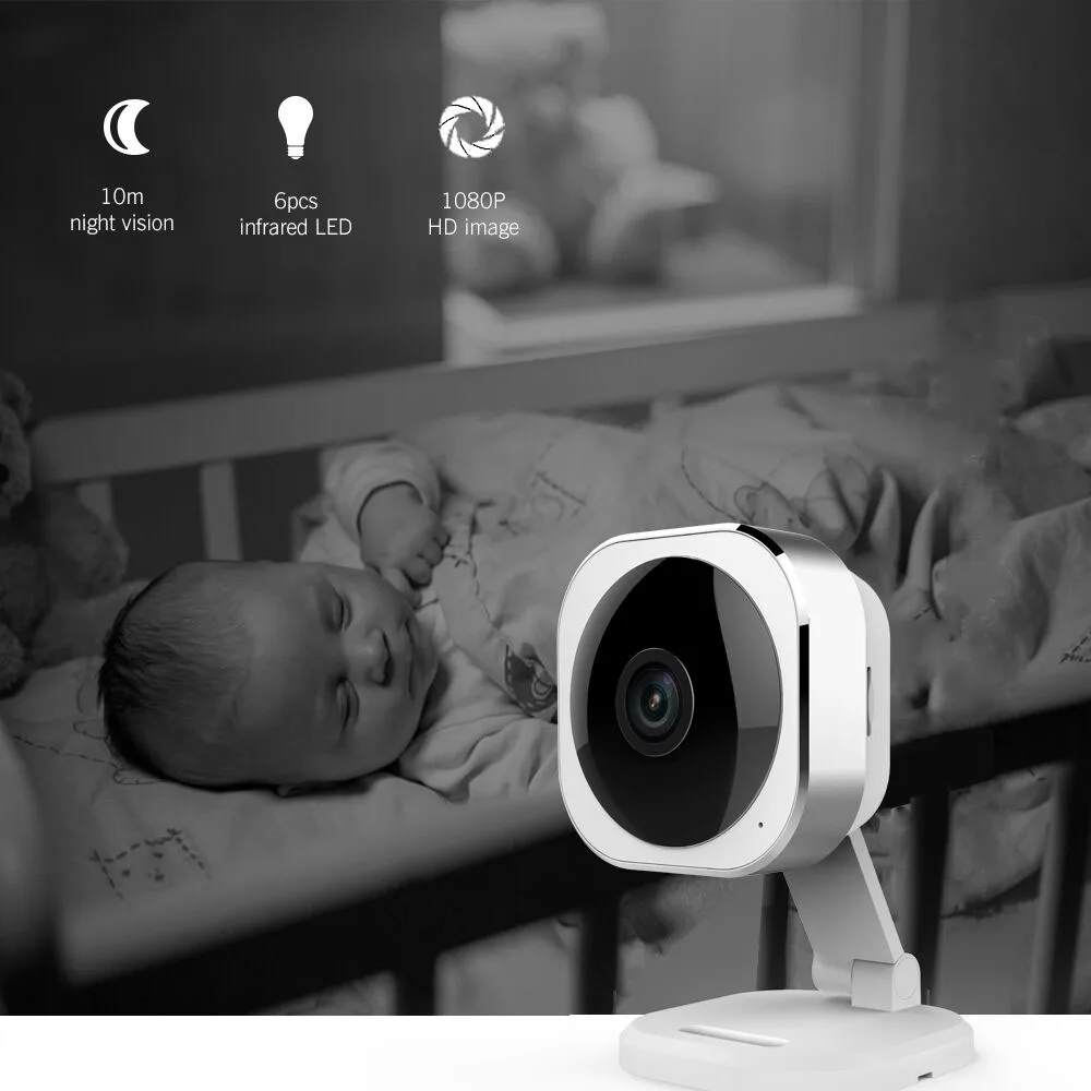 Kingkonghome, IP камера, беспроводная, 1080 P, Wifi, 180 градусов, камера видеонаблюдения, умная, PTZ камера, ночное видение, CCTV, аудио камера