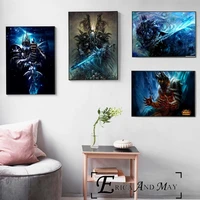 lich king wow game artwork vintage posters and prints wall art decorative picture canvas painting for living room home decor