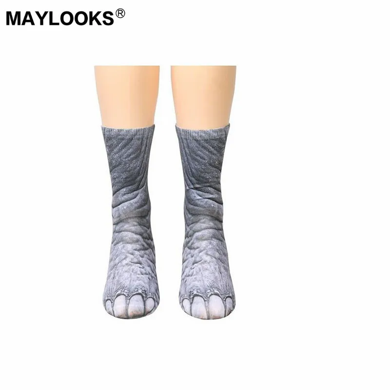 Maylooks животных ноги копыта 3D носки для взрослых высокий эластичный Для мужчин W94 |