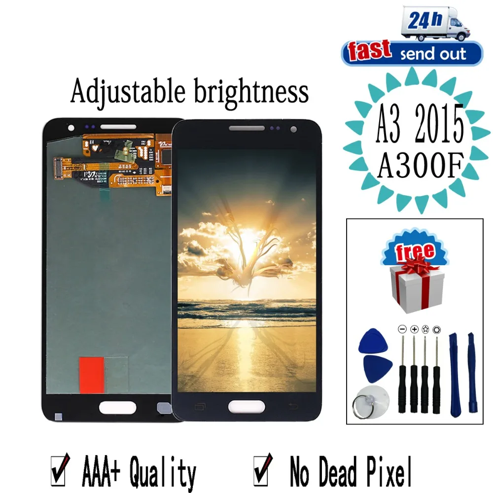 ЖК дисплей AMOLED 4 5 дюйма для Samsung Galaxy A3 2015 A300 A3000 A300F A300M сенсорный экран