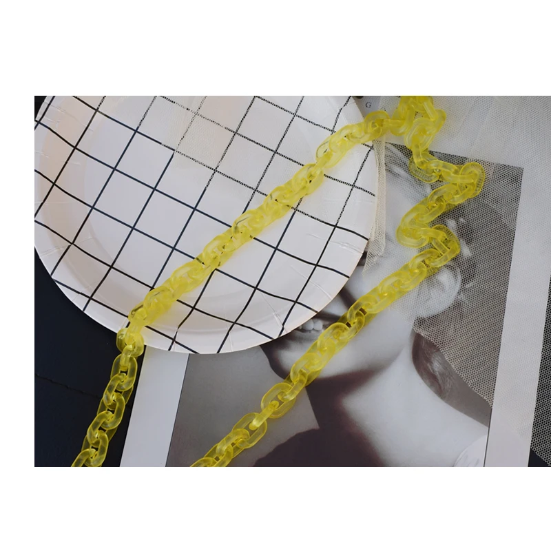 Пластиковая цепочка супер шикарный женский полимерный Небьющийся ремешок для