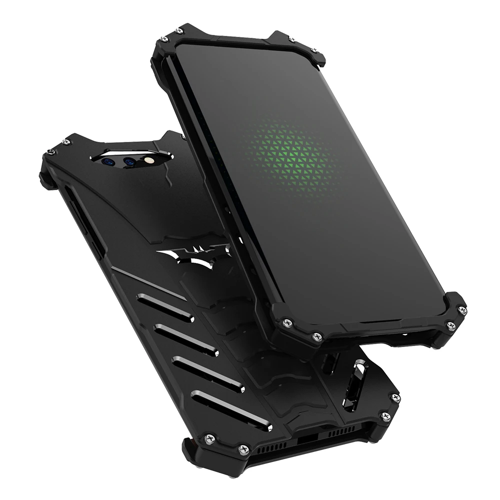 R-JUST защитный чехол для телефона XIAOMI BLACK SHARK металлический алюминиевый ударопрочный, брызгозащищённый Чехол Броня противоударный чехол