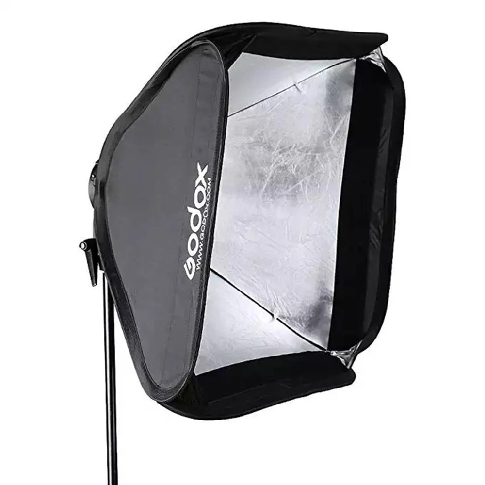 Софтбокс Godox 40x40 см + s-образный кронштейн держатель Bowens сумка комплект для вспышки