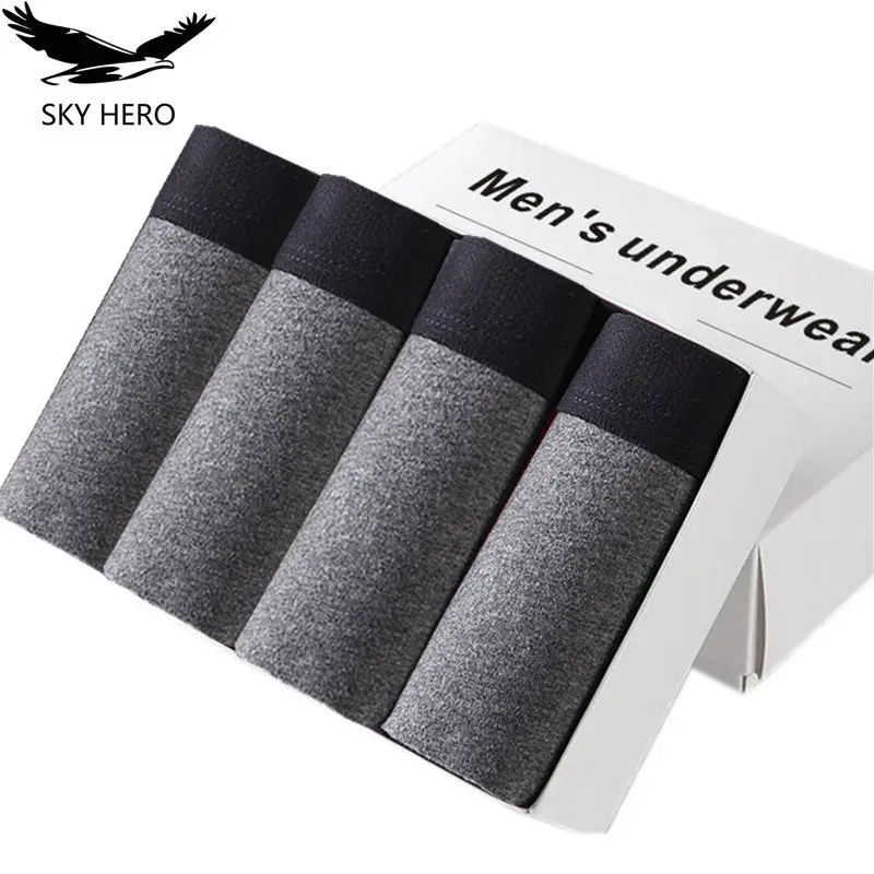 

4pcs/Lot Mens Underwea Boxers Underpants Panties Homme Calzoncillos Hombre Cuecas Man Cotton Shorts for Male Trunk Boxer