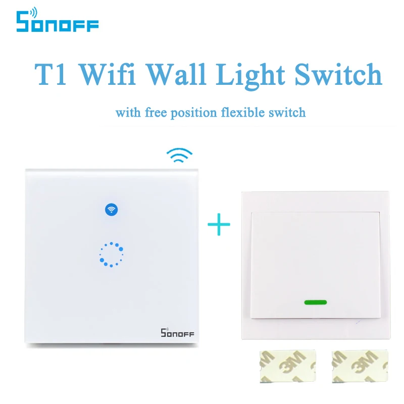 2017 sonoff T1 1 Gang 2way WiFi Smart rf/app/Touch Управление свет стены таймер Выключатель 86 Тип