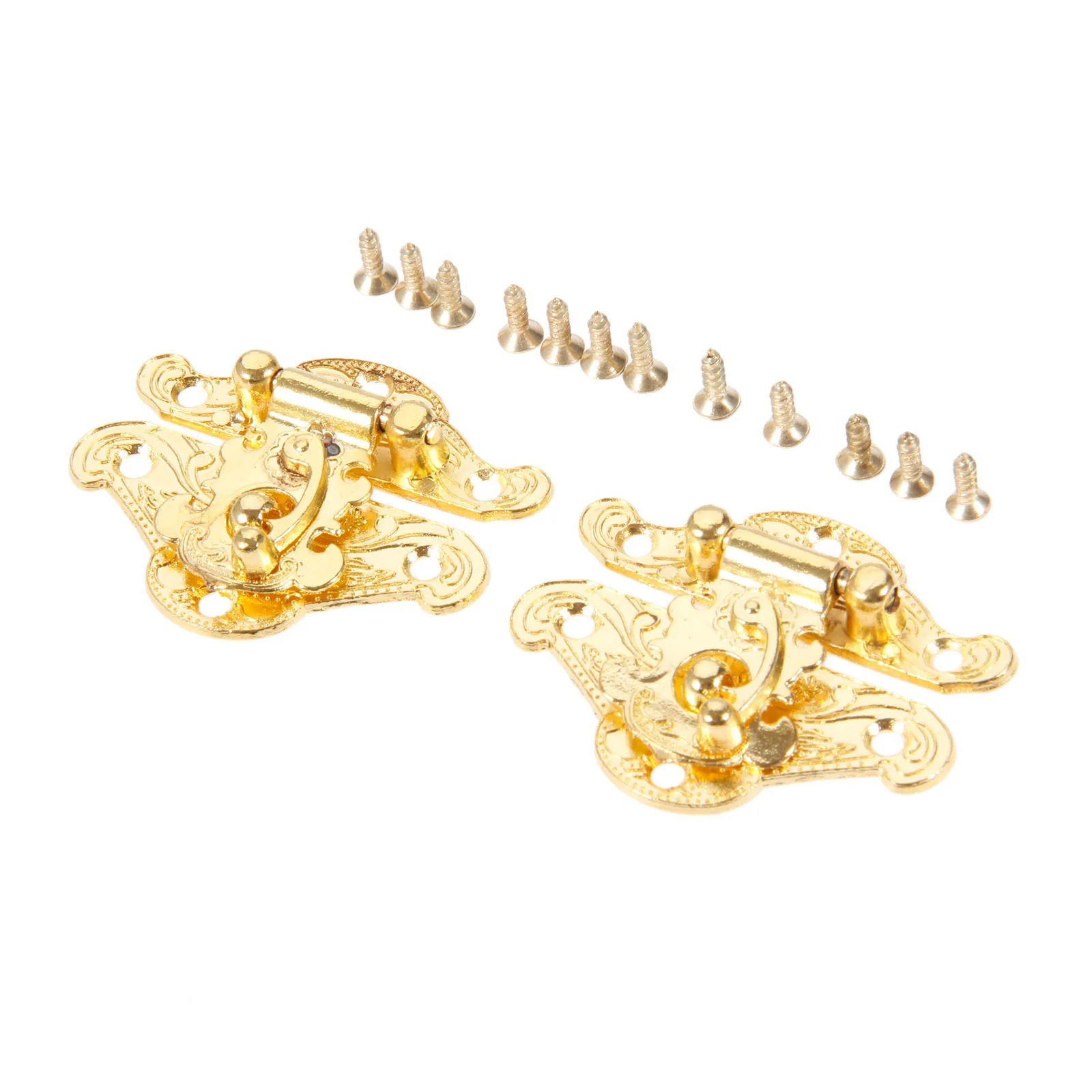 2 шт. золотистый Деревянный чехол застежка винтажная декоративная подарочная