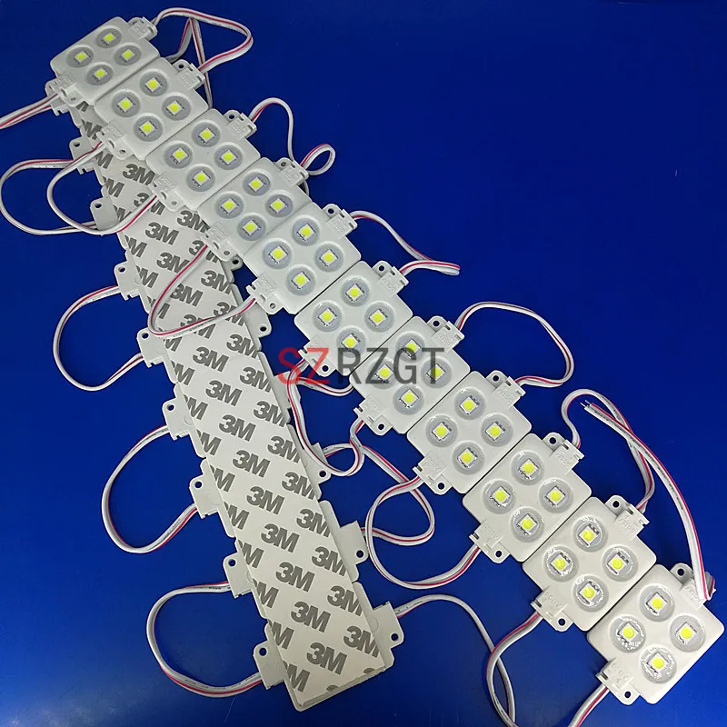 Литье под давлением водонепроницаемый белый 4 светодиода 5050 SMD модуль