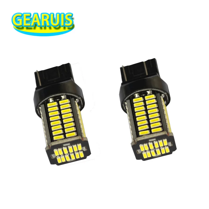 100 шт. высокий световой поворотный сигнал T20 7440 76 SMD 4014 LED 7443 W21/5W 280MA автомобильный