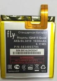 BL3810 1650 mAh Высокое качество литий ионная батарея для Fly IQ4415 Quad Q Phone|Аккумуляторы