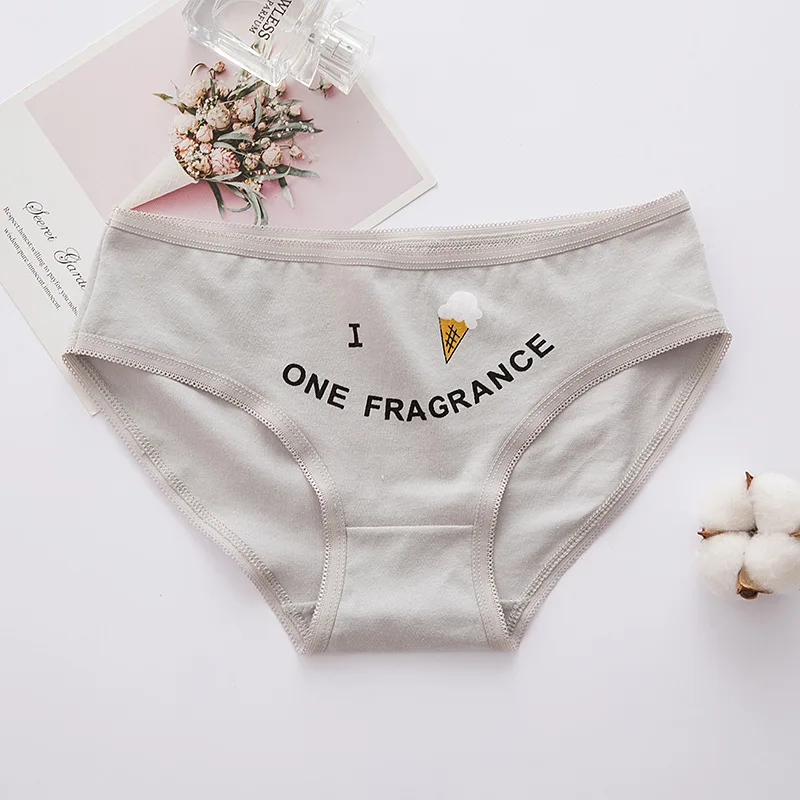 gray SP& CITY/милые трусики с рисунками животных для молодых девушек, женское нижнее белье из хлопка Kawaii, Мягкие Бесшовные трусы, гигиеническое женское нижнее белье - Цвет: gray
