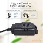 Высокоточный монитор SONOFF Si7021, датчик влажности, переключатель, беспроводной Смарт Wi-Fi датчик температуры, дистанционный мониторинг для TH10 16