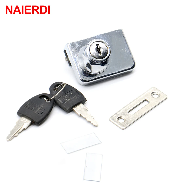 Замок из сплава цинка с двойным стеклом для дверей и шкафа раздвижные замки