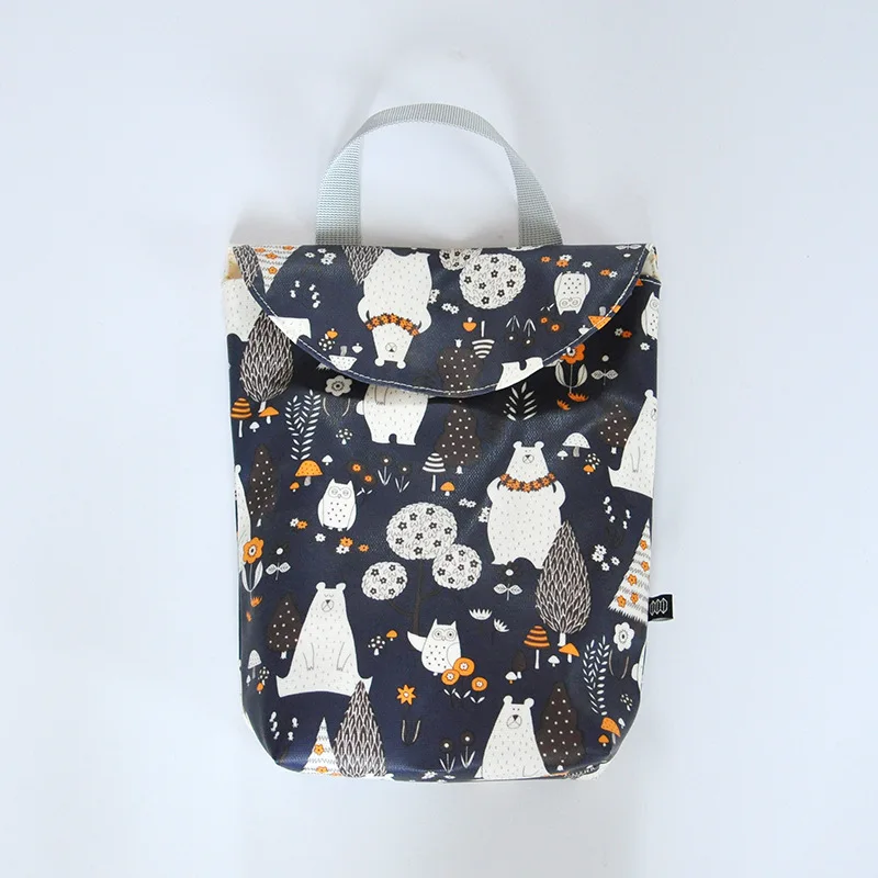 Водонепроницаемая многоразовая сумка для подгузников с принтом путешествий