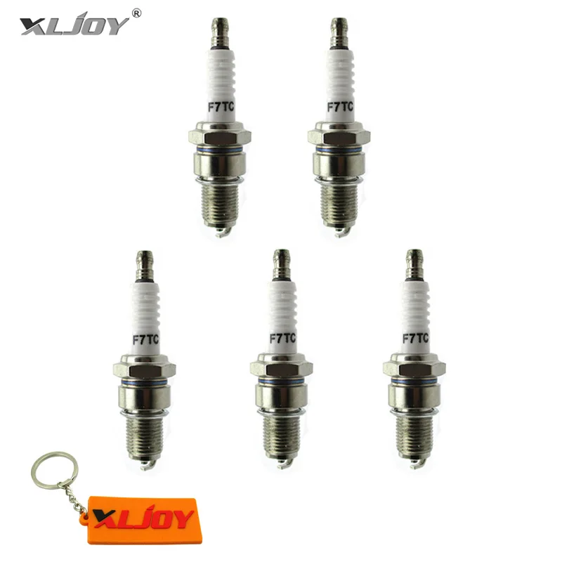 XLJOY 5 шт. F7TC Свеча зажигания для Honda GX120 GX160 GX200 GX240 GX270 GX340 GX390 генератор газонокосилка
