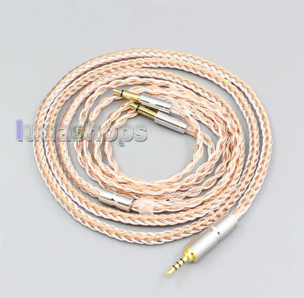 LN006156 16 Core OCC серебряный кабель для Final Audio viak T1P Denon AH-D600 D7100 Hifiman Sundara Ананда HE1000se HE6se he400