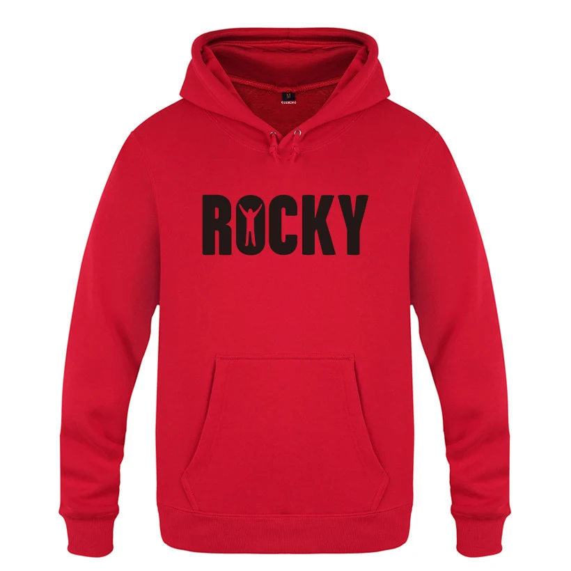 BALBOA ROCKY толстовки мужские мужские с капюшоном флисовый пуловер толстовки - Цвет: HOY HET