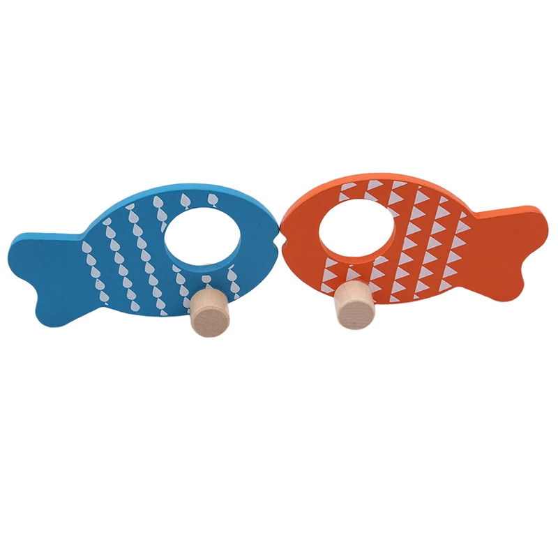 Детские игрушки для рыбалки красочные деревянные кубики рыбки активного отдыха