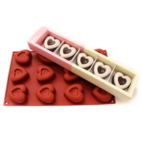 heart silicone mold for soap making 12 cavity chocolate candy molds diy cake decorating tool valentine gifts