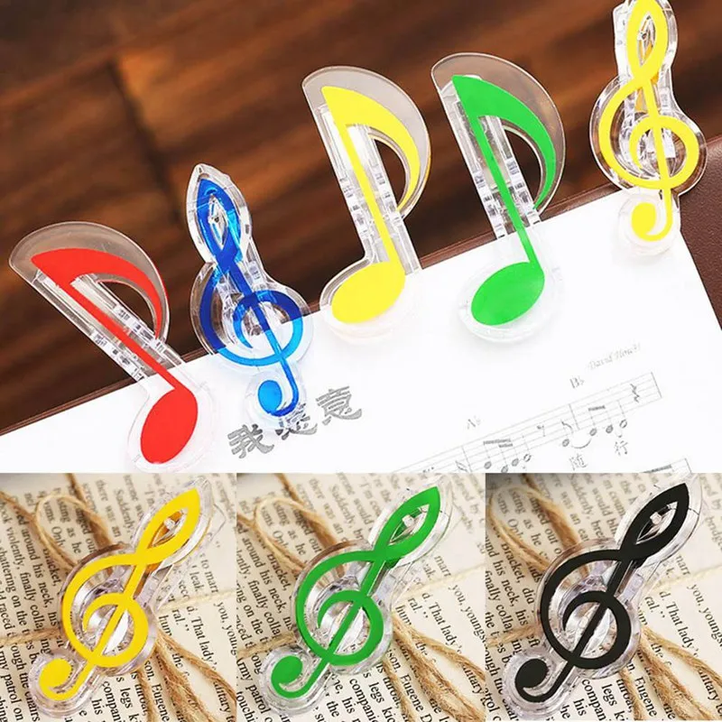 Новинка зажимы для музыкальных нот книг страниц Kawaii канцелярские принадлежности