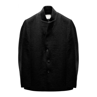 Куртка LinenAll Мужская шерстяная Повседневная Свободная льняная верхняя одежда