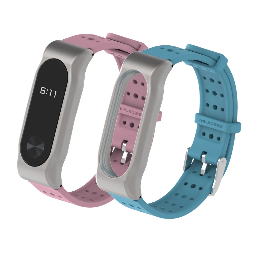 Mi jobs mi Band 2 ремешок спортивный силиконовый браслет для Xiaomi mi Band 2 ремешок смарт-браслет аксессуары браслет mi Band 2 ремешок металлический